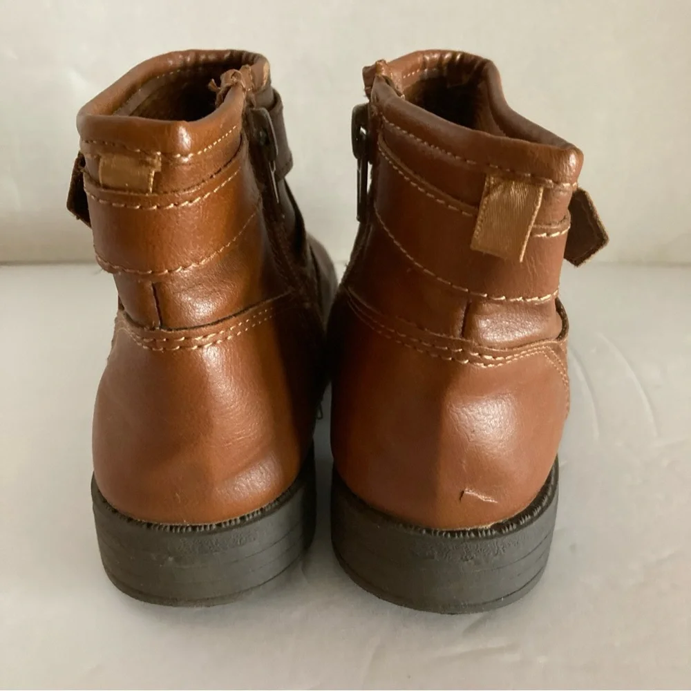 Carter’s Kids Boots Size‎ 13 Brown Zip Up Buckle Detail